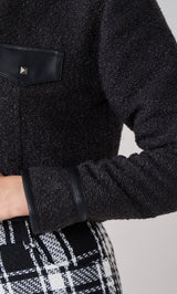 モデル:163cm(着用サイズ:FREE 着用カラー:BLK)