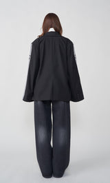 モデル:163cm(着用サイズ:FREE 着用カラー:BLK)
