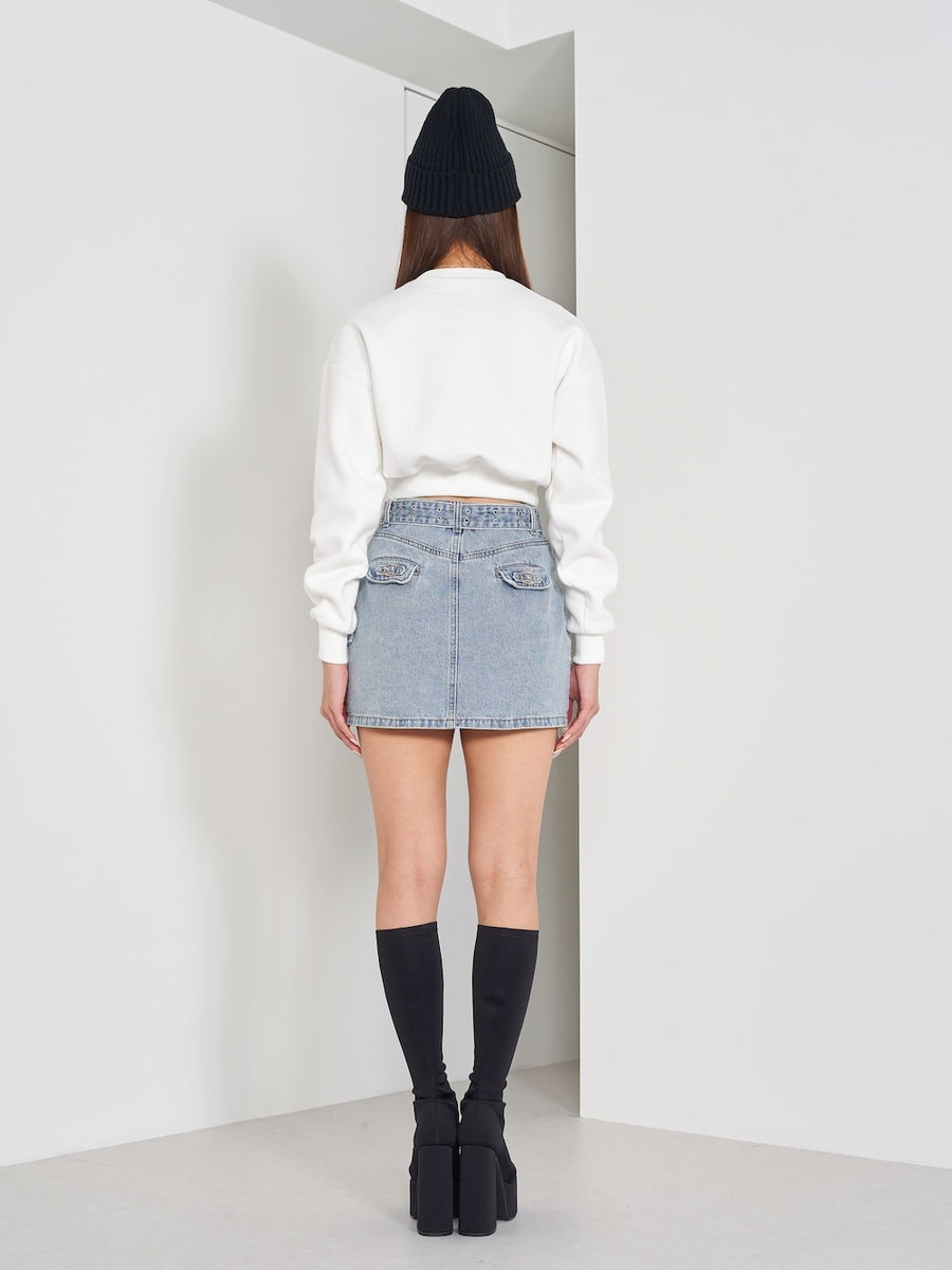モデル:163cm(着用サイズ:FREE 着用カラー:WHT)