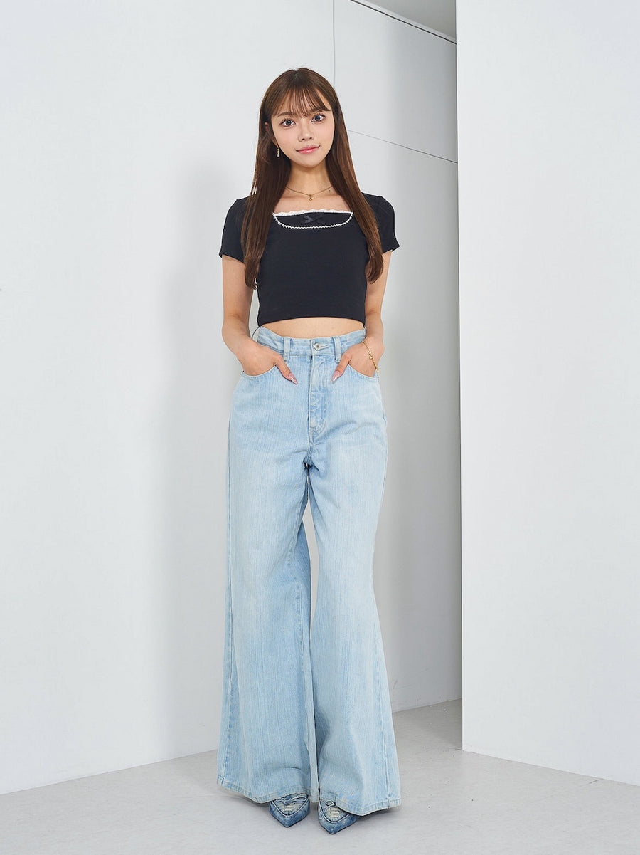 モデル:163cm(着用サイズ:FREE 着用カラー:BLK)