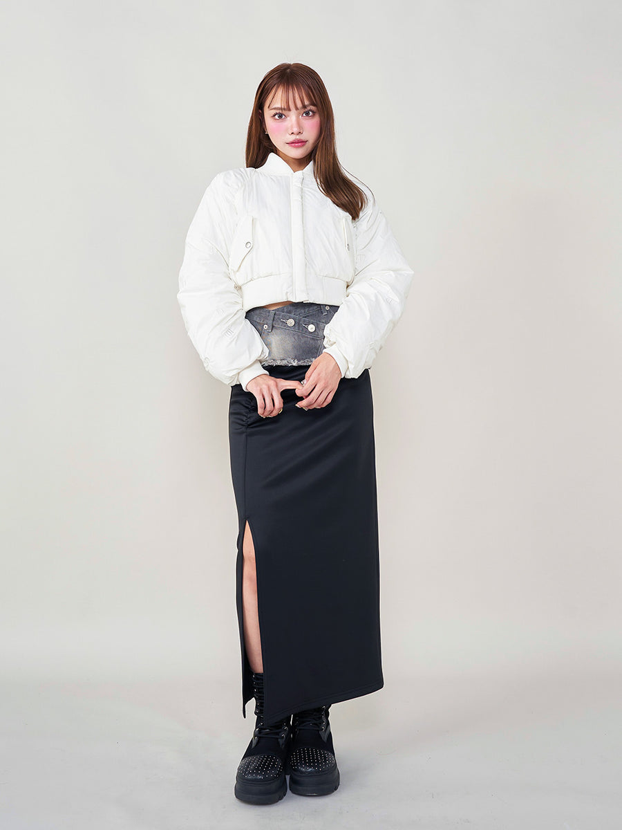 モデル:163cm(着用サイズ:FREE 着用カラー:WHT)