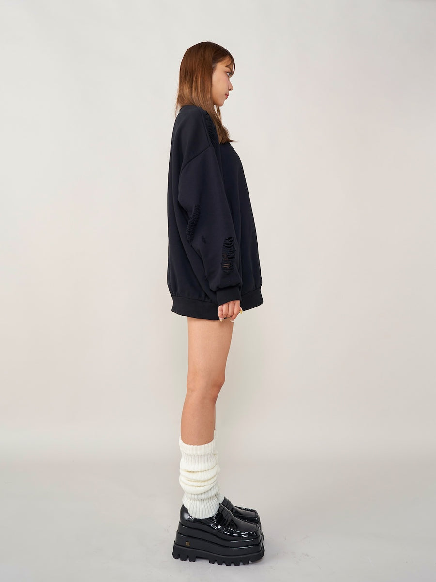 モデル:163cm(着用サイズ:FREE 着用カラー:BLK)