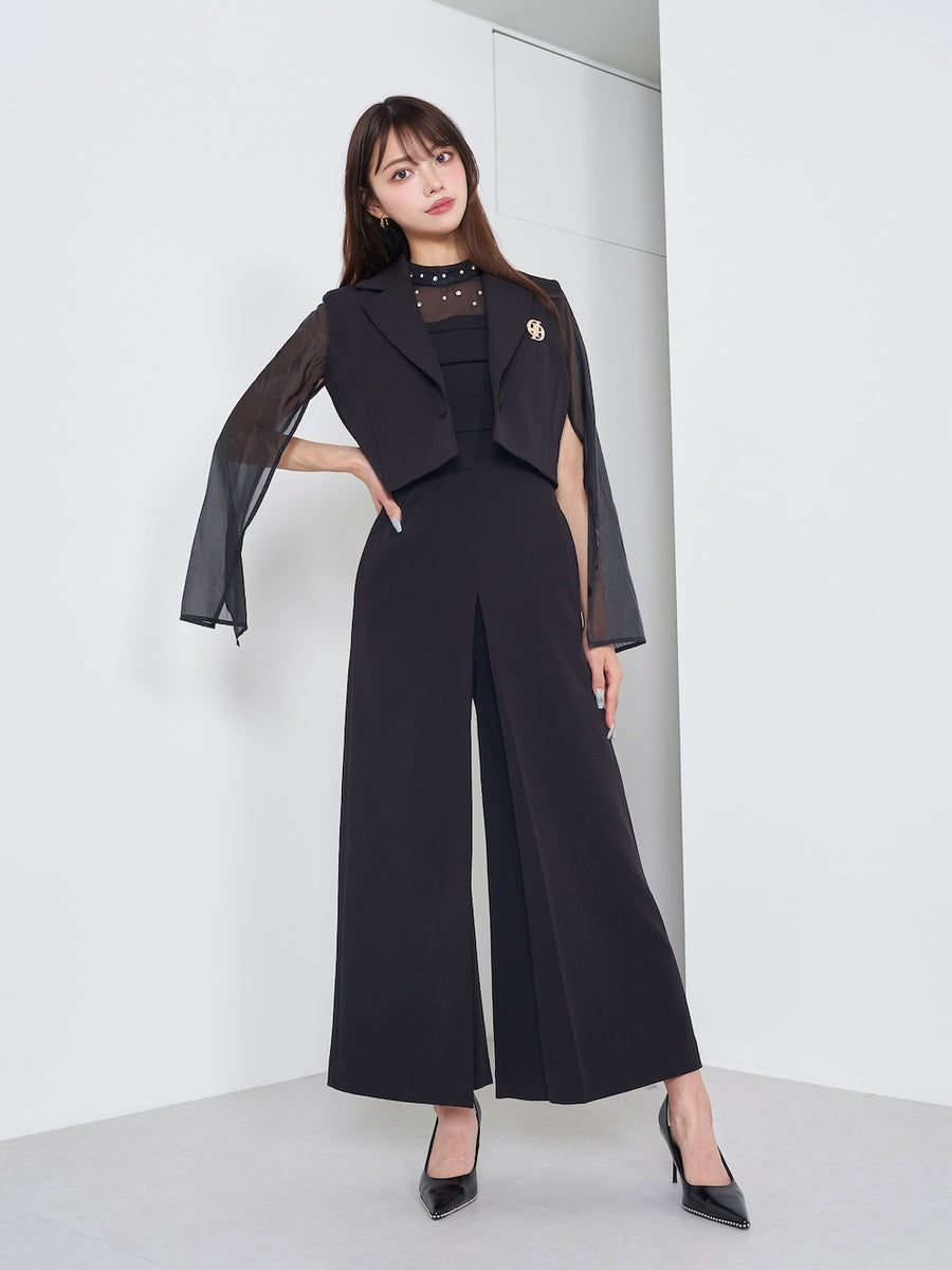 モデル:163cm(着用サイズ:FREE 着用カラー:BLK)