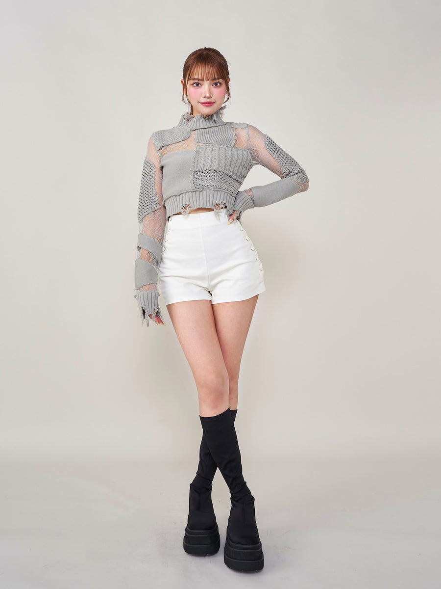 モデル:163cm(着用サイズ:FREE 着用カラー:GRY)