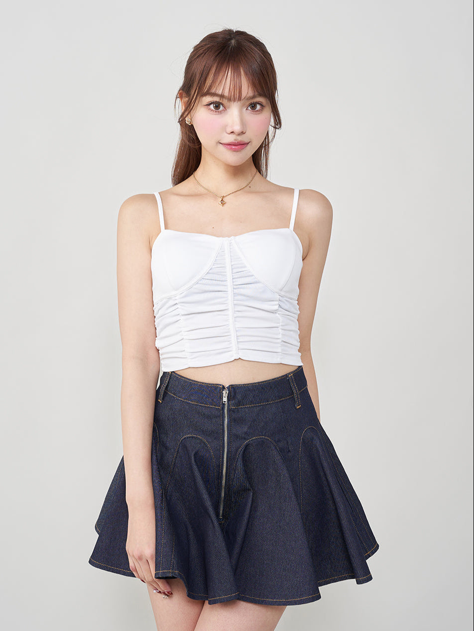 モデル:163cm(着用サイズ:FREE 着用カラー:WHT)