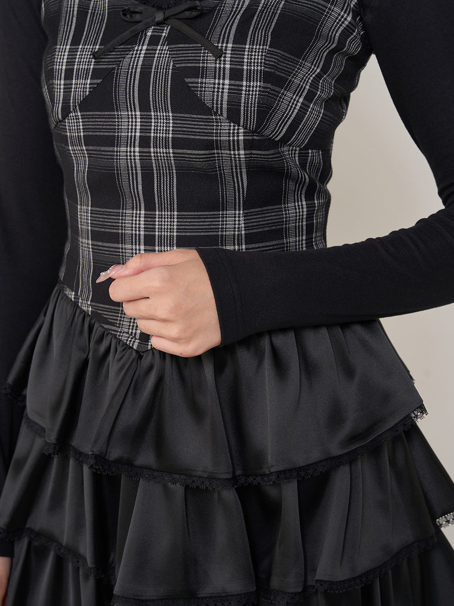 モデル:163cm(着用サイズ:FREE 着用カラー:BLK)