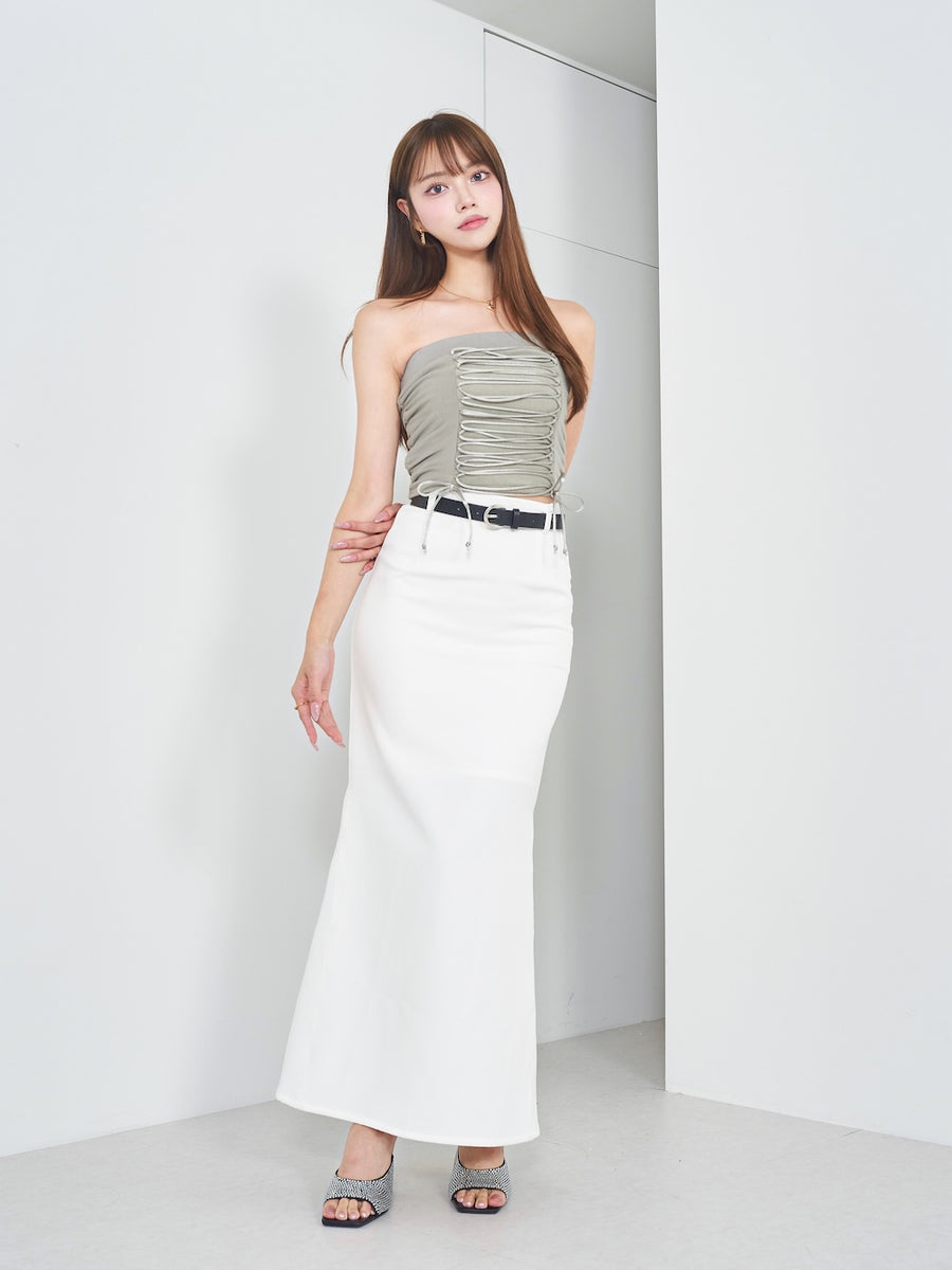 モデル:163cm(着用サイズ:FREE 着用カラー:GRY)