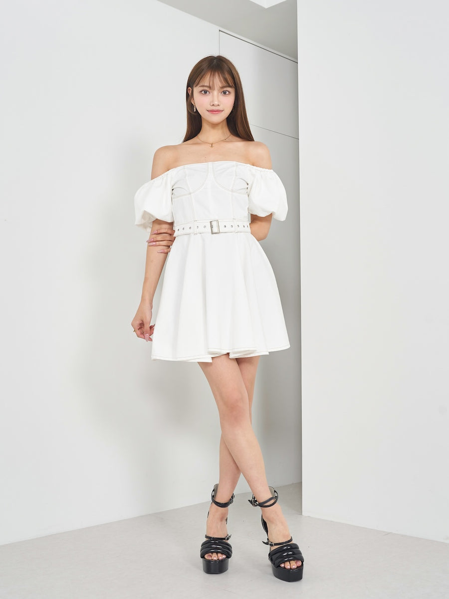 モデル:163cm(着用サイズ:FREE 着用カラー:WHT)
