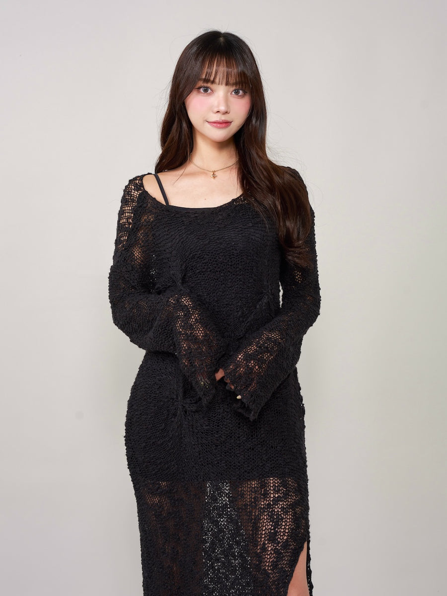 モデル:163cm(着用サイズ:FREE 着用カラー:BLK)