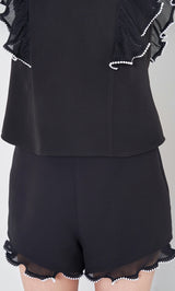 モデル:163cm(着用サイズ:FREE 着用カラー:BLK)