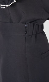 モデル:163cm(着用サイズ:FREE 着用カラー:BLK)