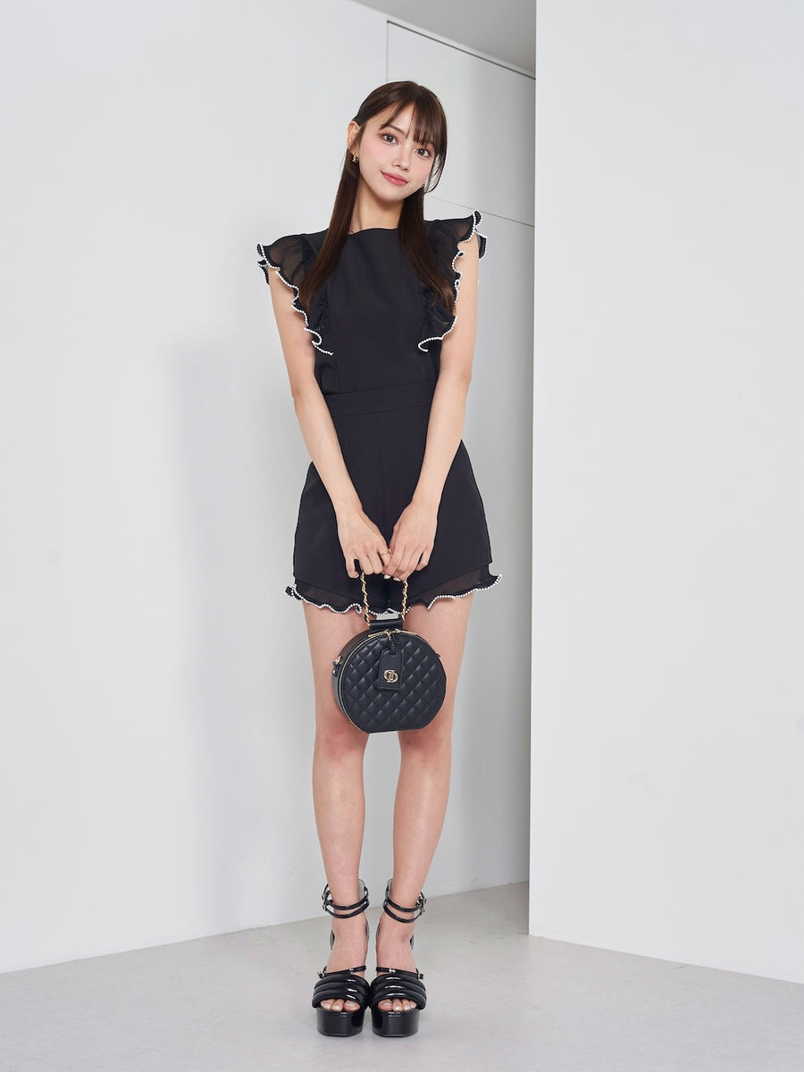 モデル:163cm(着用サイズ:FREE 着用カラー:BLK)