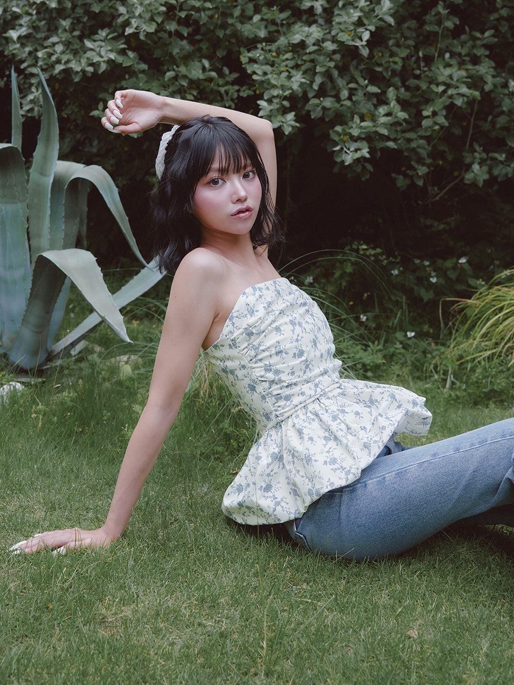 モデル:163cm(着用サイズ:FREE 着用カラー:WHT)