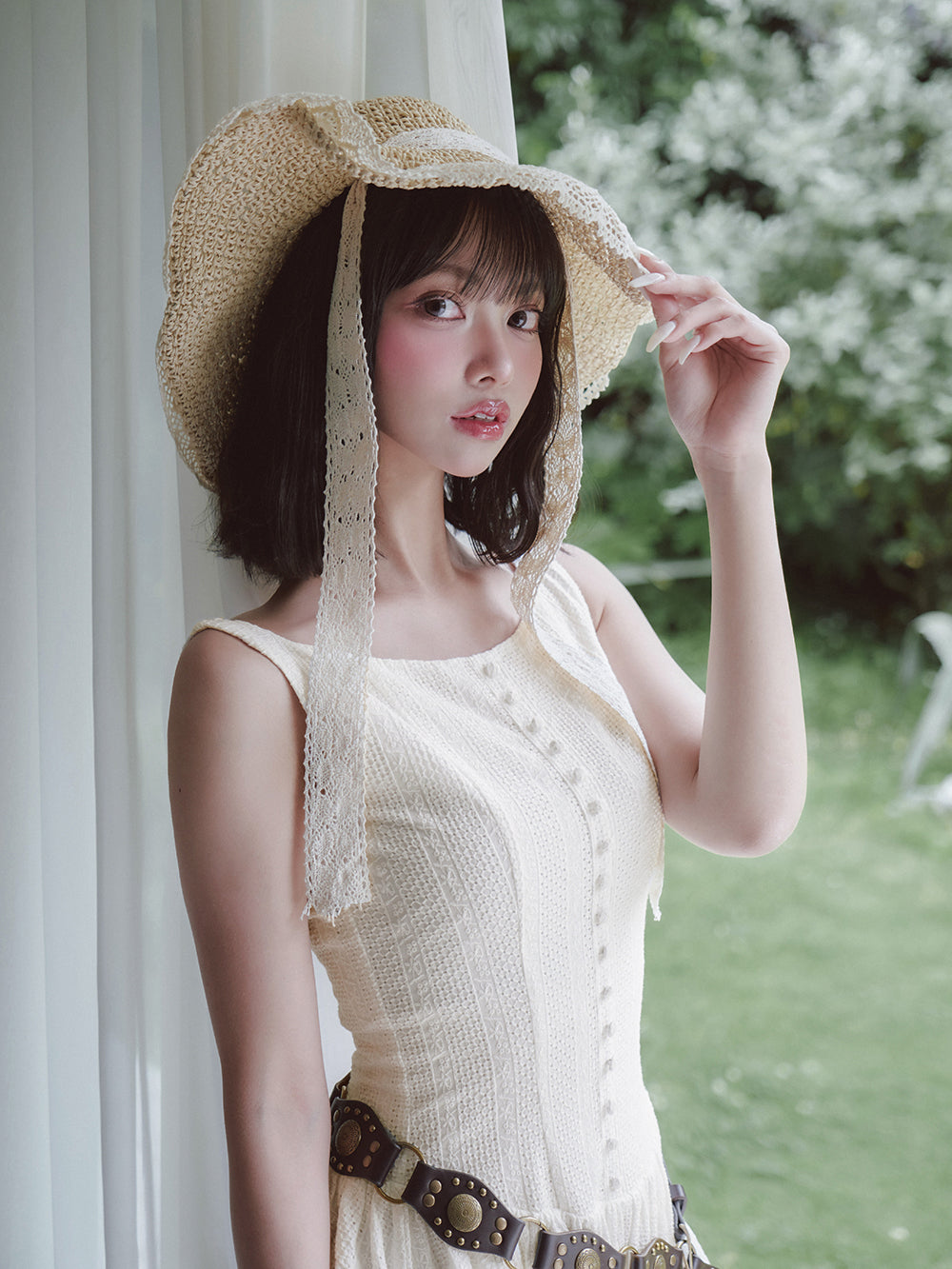 モデル:163cm(着用サイズ:FREE 着用カラー:WHT)