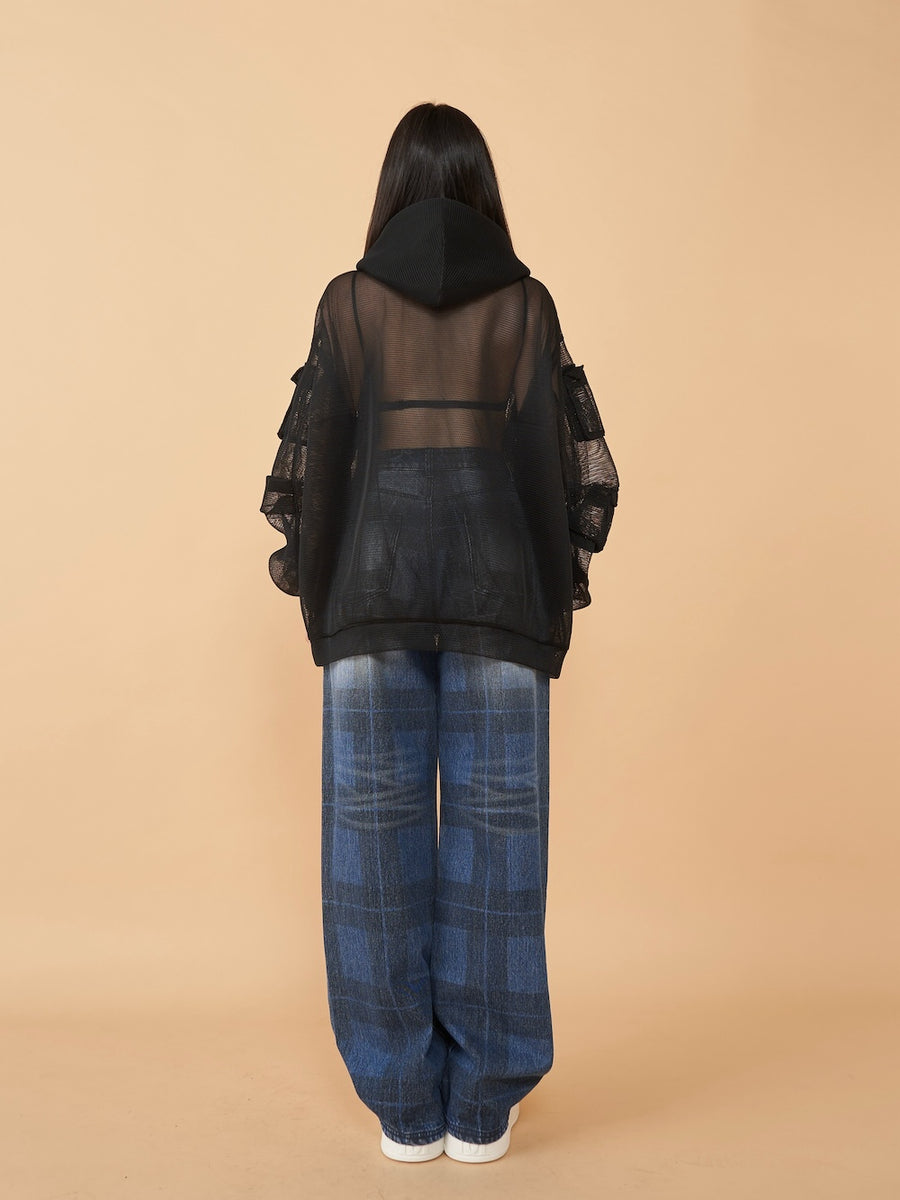 モデル:163cm(着用サイズ:FREE 着用カラー:BLK)
