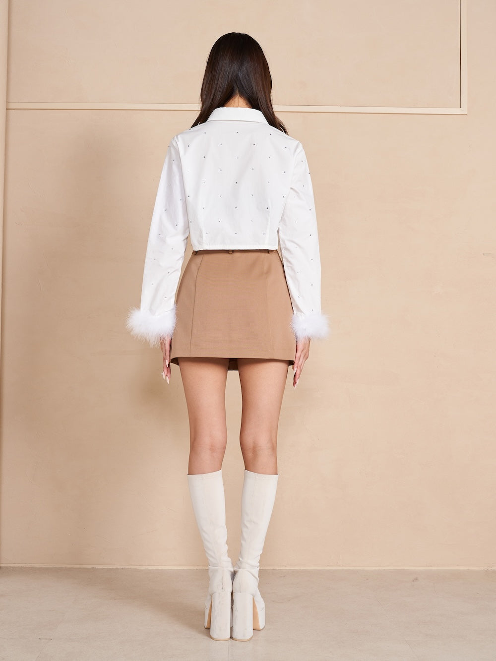 モデル:163cm(着用サイズ:FREE 着用カラー:WHT)