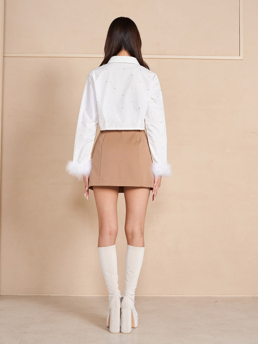モデル:163cm(着用サイズ:FREE 着用カラー:WHT)