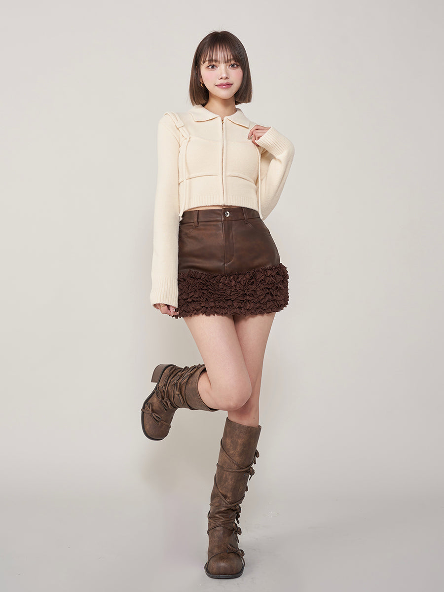 モデル:163cm(着用サイズ:S 着用カラー:BRN)