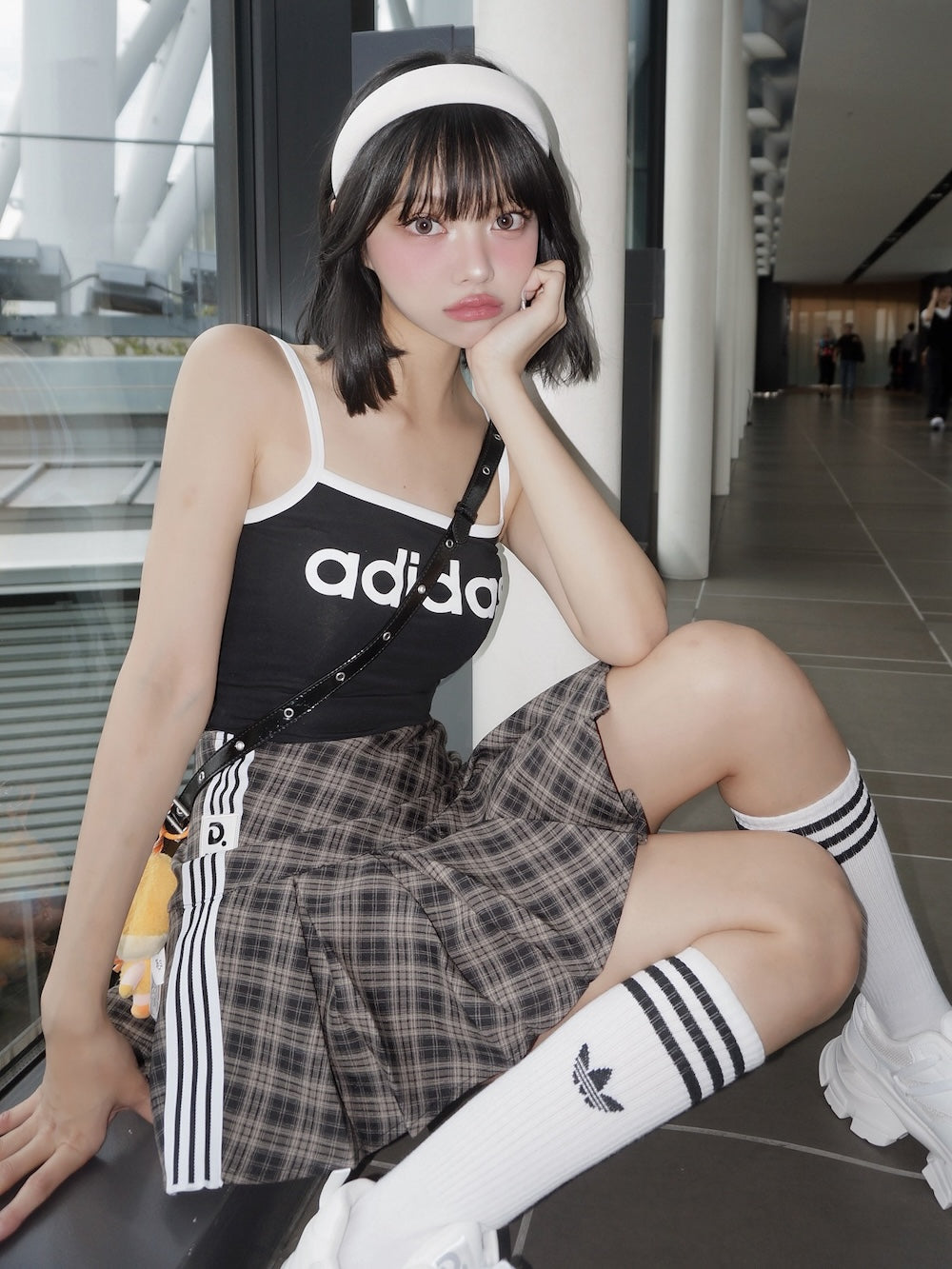 モデル:163cm(着用サイズ:S 着用カラー:BLK)