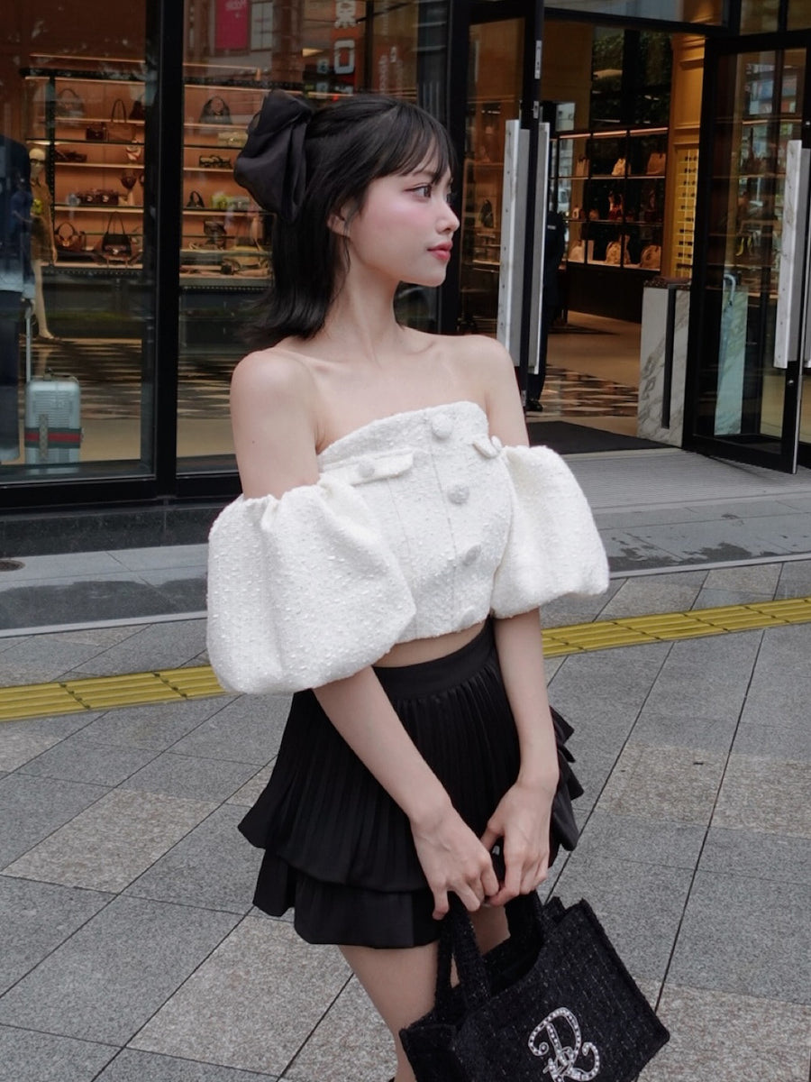 モデル:163cm(着用サイズ:FREE 着用カラー:WHT)