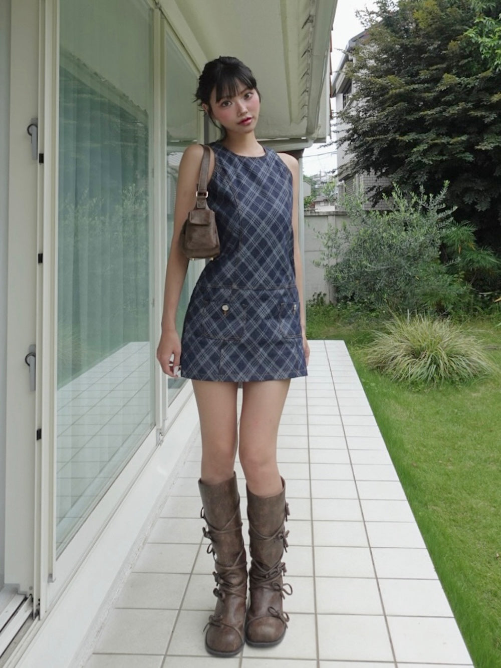 モデル:163cm(着用サイズ:FREE 着用カラー:IND)