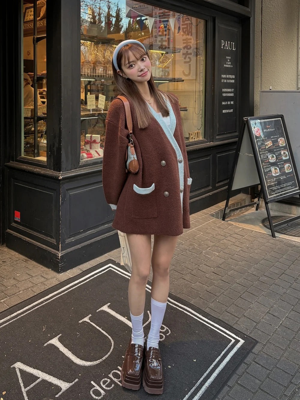 モデル:163cm(着用サイズ:FREE 着用カラー:BRN)