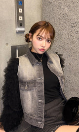 モデル:163cm(着用サイズ:FREE 着用カラー:BLK)