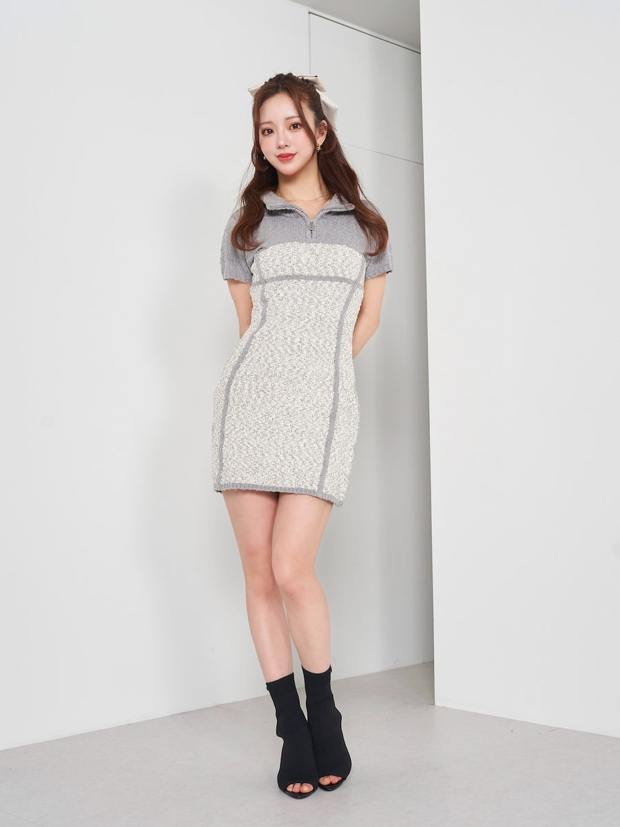 モデル:158cm(着用サイズ:FREE 着用カラー:GRY)