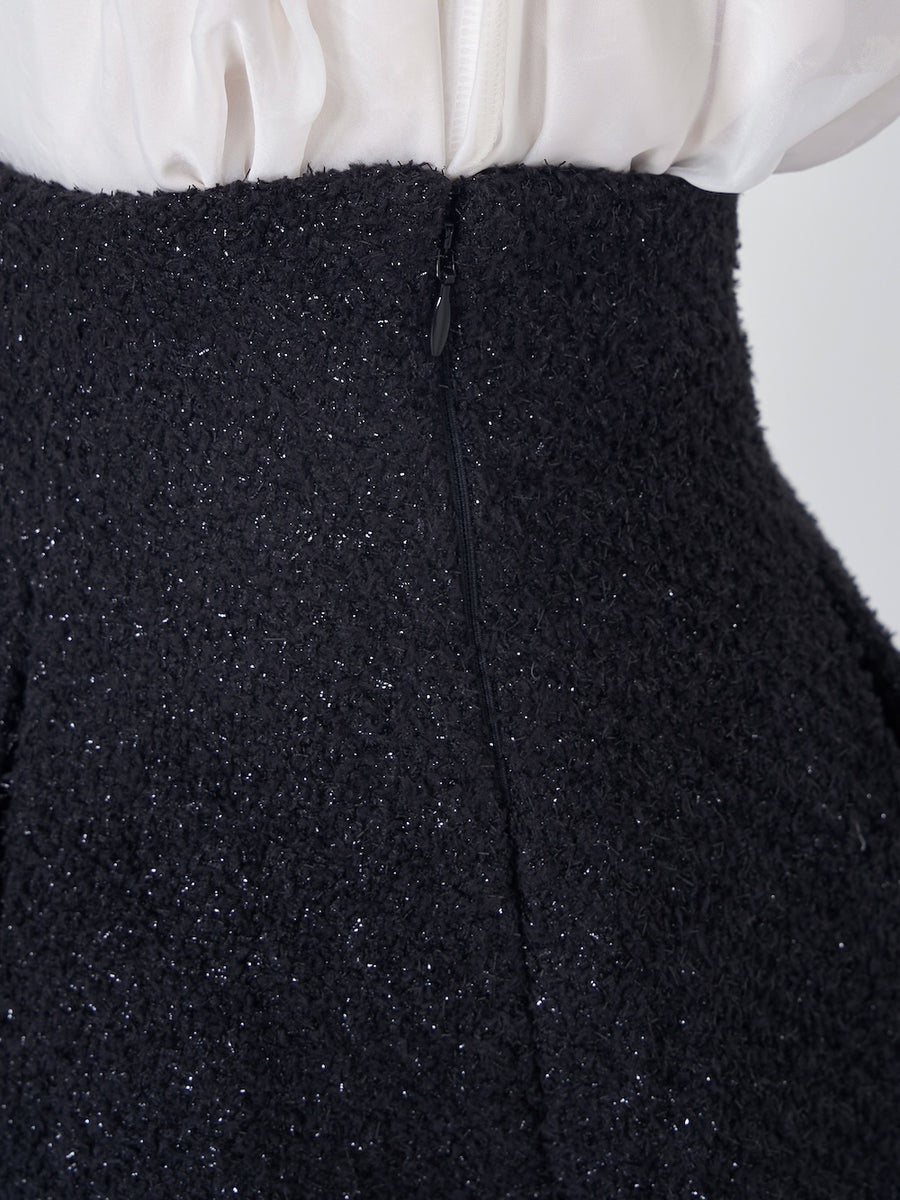 モデル:158cm(着用サイズ:S 着用カラー:BLK)