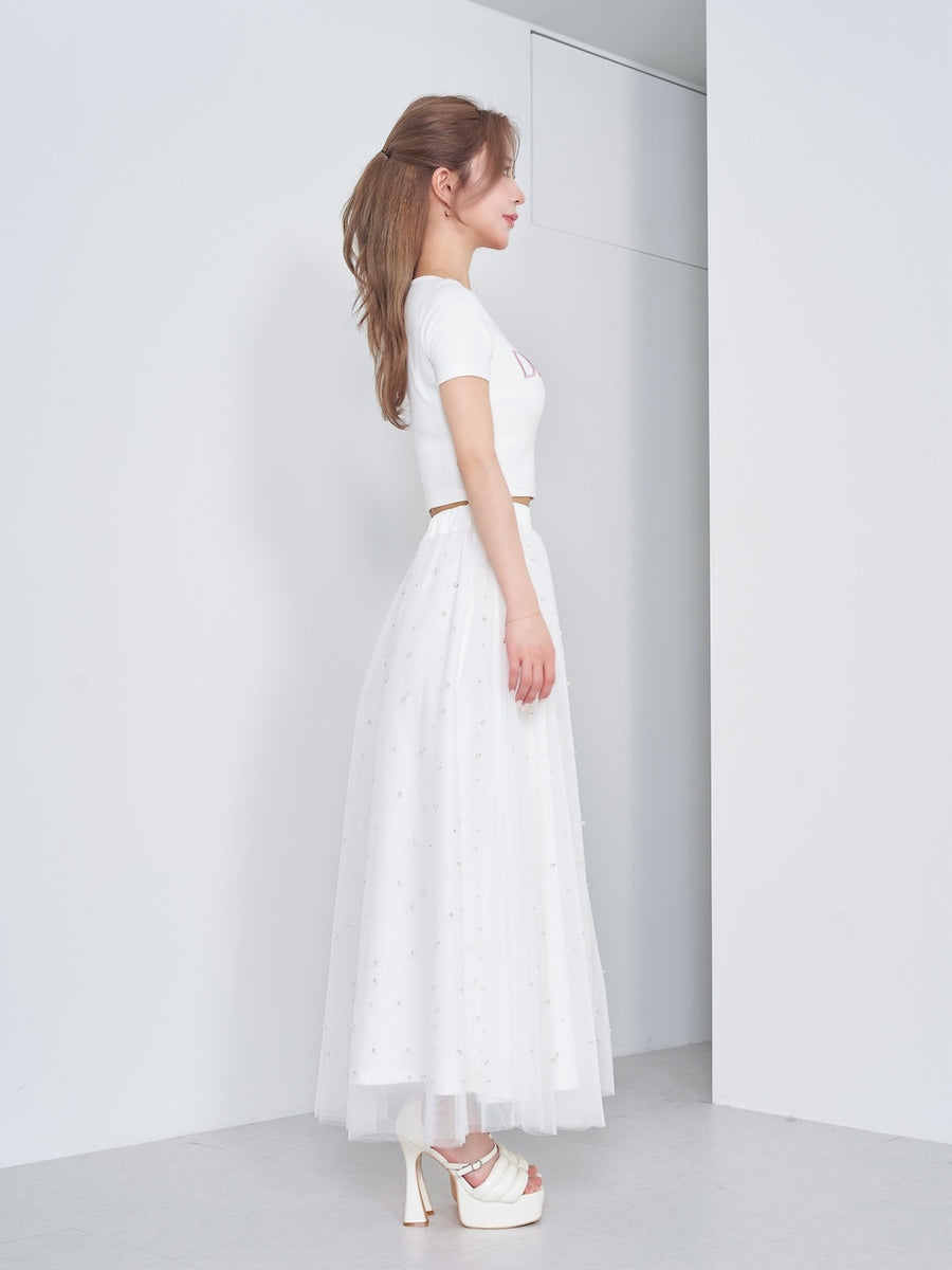 モデル:155cm(着用サイズ:FREE 着用カラー:WHT)