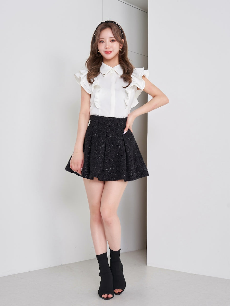 モデル:158cm(着用サイズ:FREE 着用カラー:WHT)