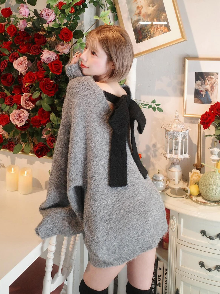 モデル:155cm(着用サイズ:FREE 着用カラー:GRY)