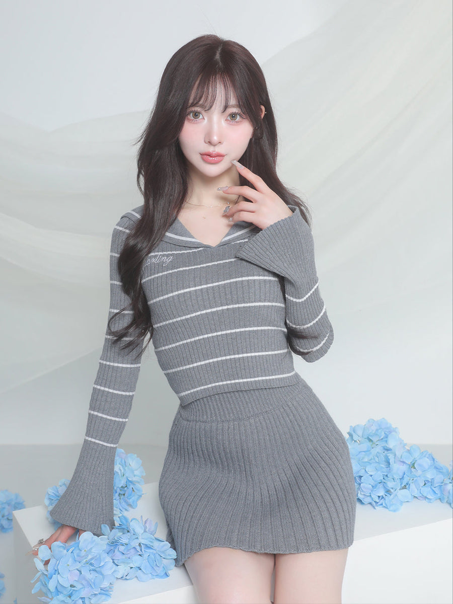 モデル:158cm(着用サイズ:FREE 着用カラー:GRY)
