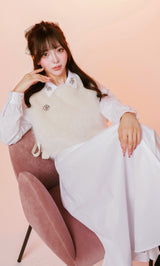 モデル:158cm(着用サイズ:FREE 着用カラー:WHT)