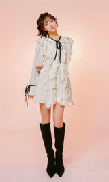 モデル:158cm(着用サイズ:FREE 着用カラー:WHT)