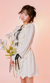 モデル:158cm(着用サイズ:FREE 着用カラー:WHT)