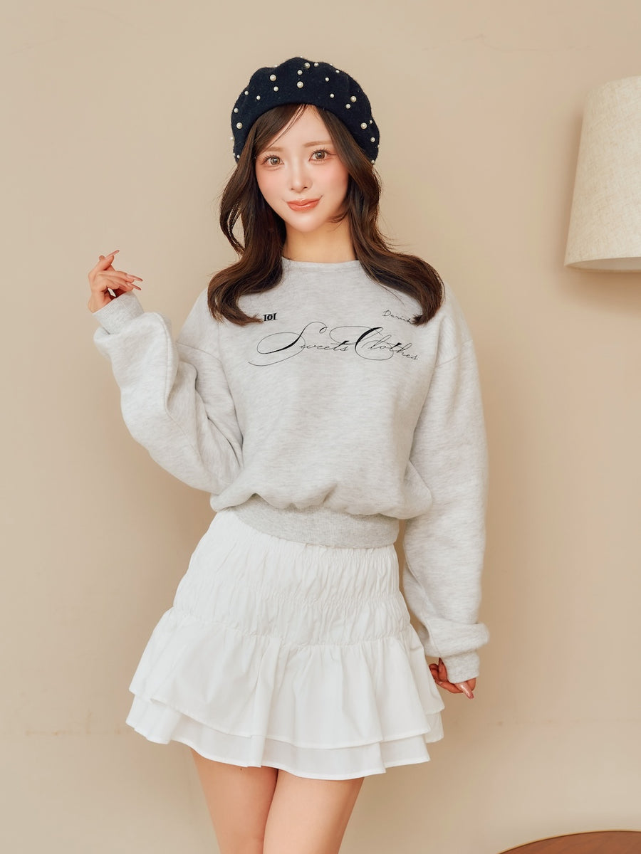 モデル:158cm(着用サイズ:FREE 着用カラー:GRY)