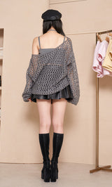 モデル:164cm(着用サイズ:FREE 着用カラー:GRY)