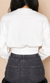 モデル:164cm(着用サイズ:FREE 着用カラー:WHT)