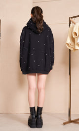 モデル:164cm(着用サイズ:FREE 着用カラー:BLK)