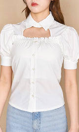 モデル:164cm(着用サイズ:FREE 着用カラー:WHT)