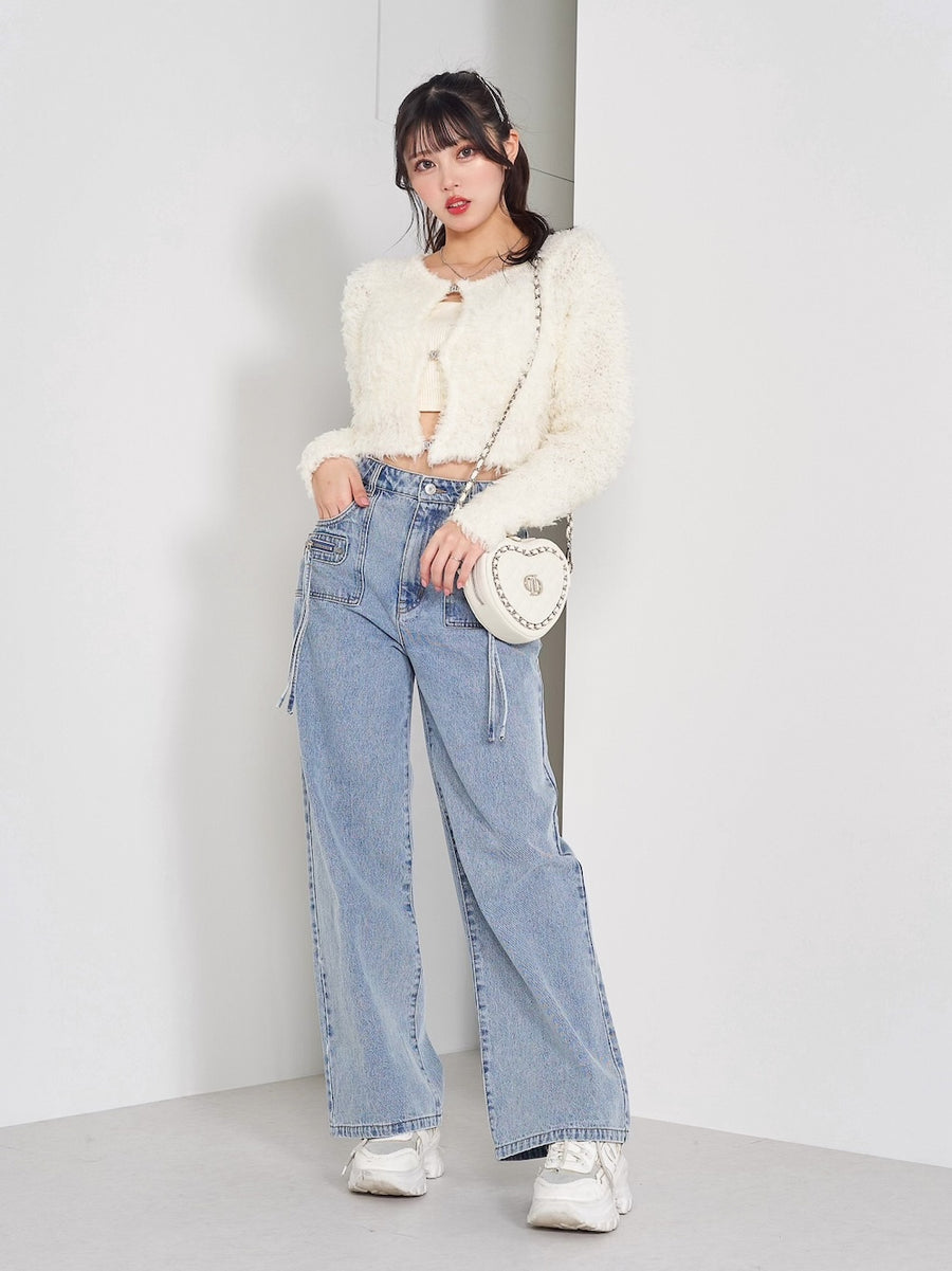 モデル:164cm(着用サイズ:FREE 着用カラー:WHT)