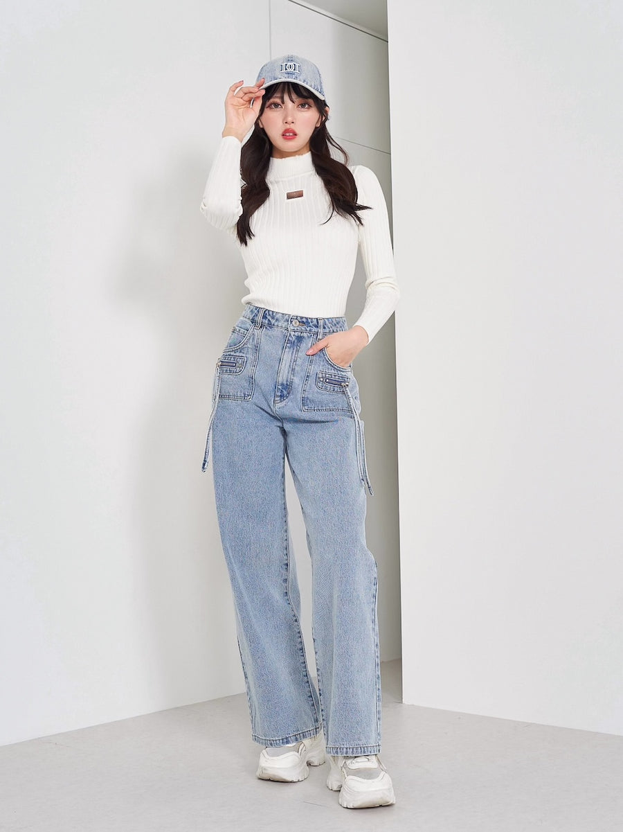 モデル:164cm(着用サイズ:FREE 着用カラー:WHT)