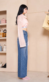 モデル:164cm(着用サイズ:S 着用カラー:BLU)