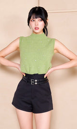 モデル:164cm(着用サイズ:FREE 着用カラー:GRN)