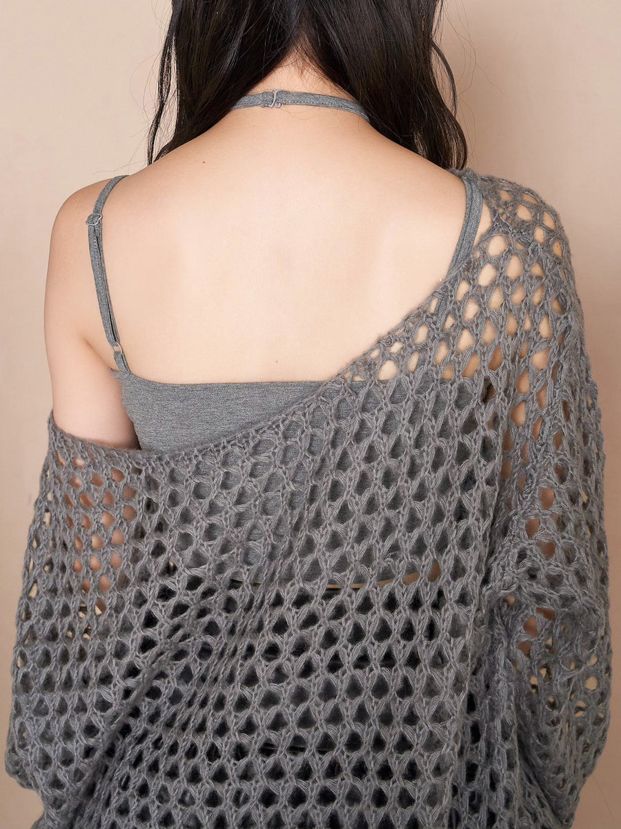 モデル:164cm(着用サイズ:FREE 着用カラー:GRY)