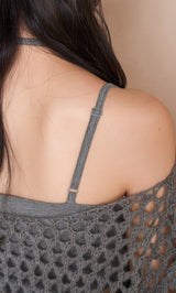 モデル:164cm(着用サイズ:FREE 着用カラー:GRY)