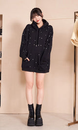 モデル:164cm(着用サイズ:FREE 着用カラー:BLK)