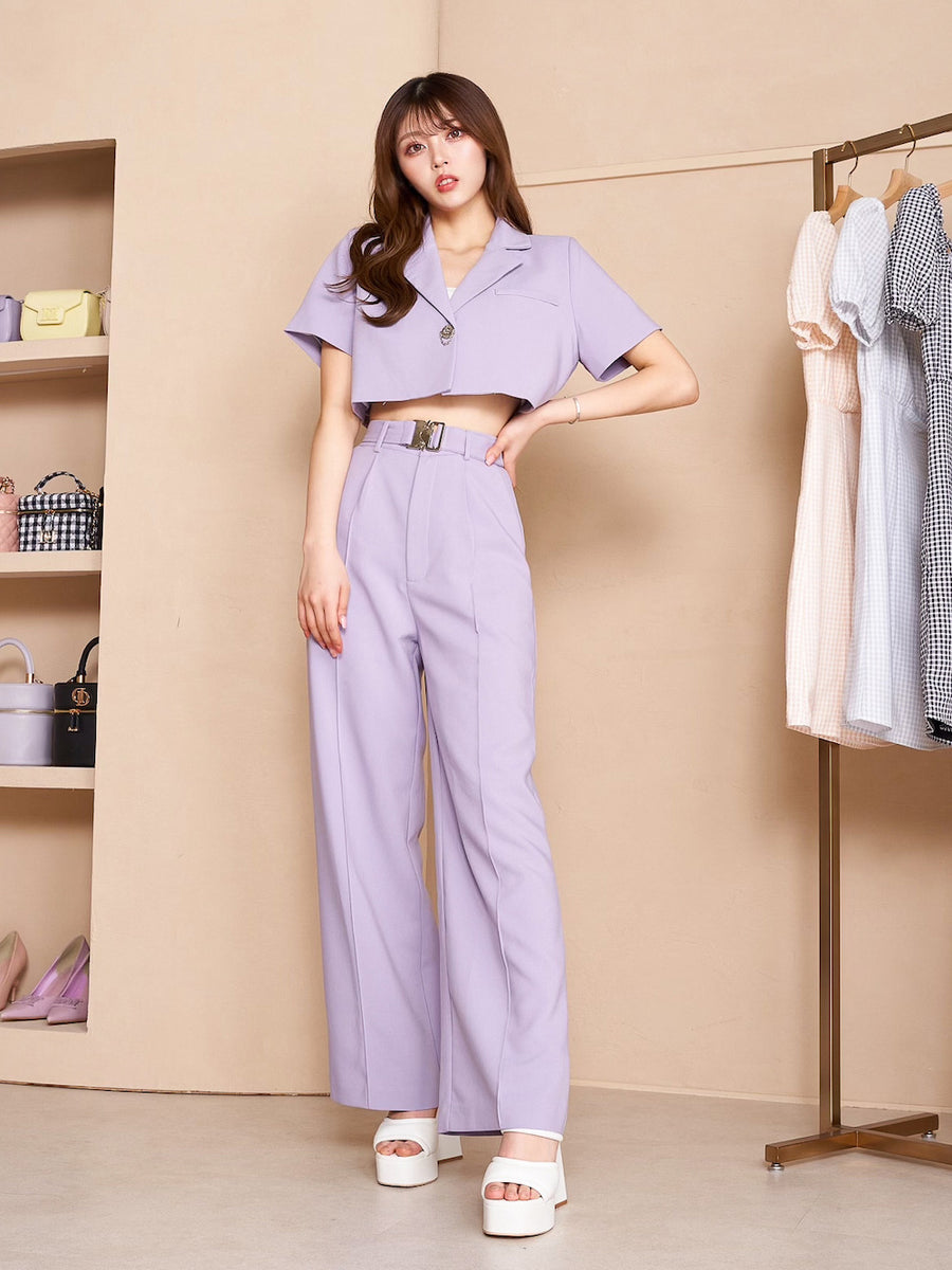 モデル:164cm(着用サイズ:FREE 着用カラー:PUR)