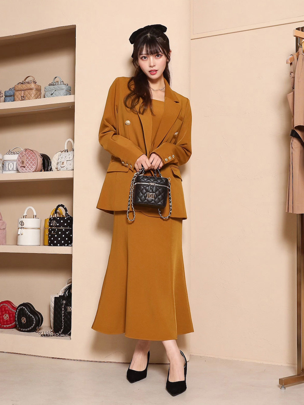 モデル:164cm(着用サイズ:FREE 着用カラー:MSD)